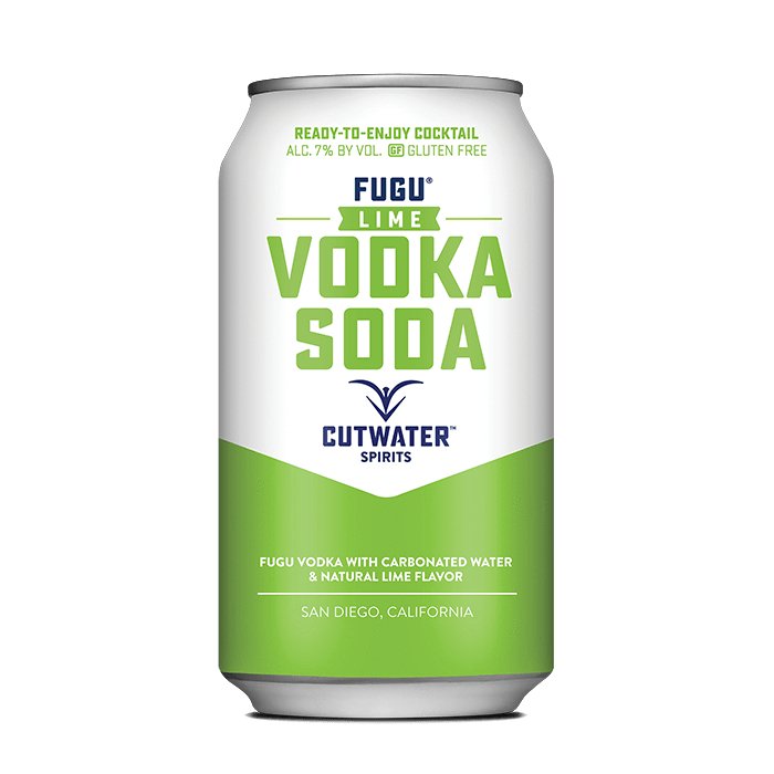 Fugu Lime Vodka Soda (4 Pack - 12 Ounce Cans) Canned Cocktails Cutwater Spirits   
