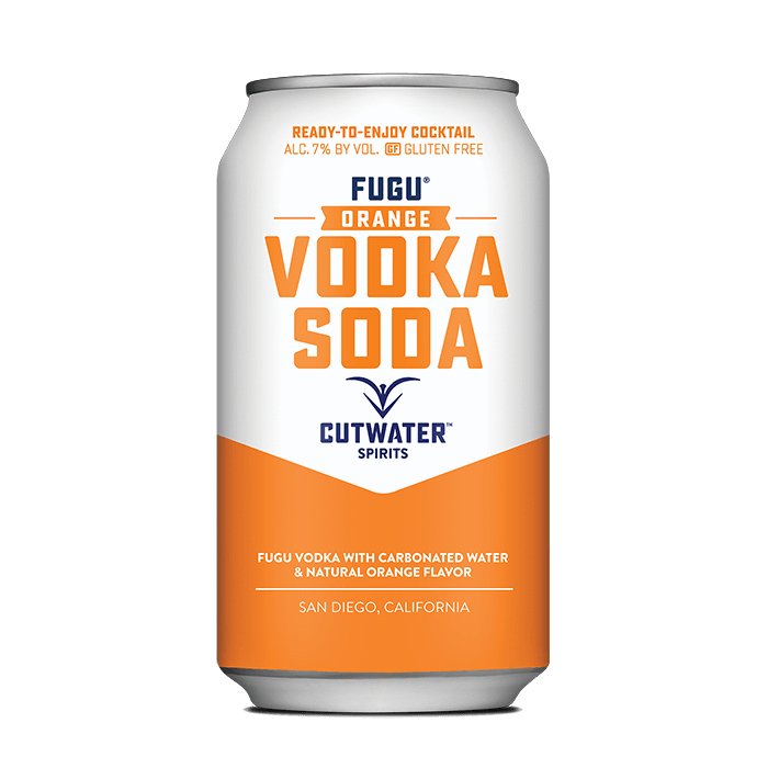 Fugu Orange Vodka Soda (4 Pack - 12 Ounce Cans) Canned Cocktails Cutwater Spirits   
