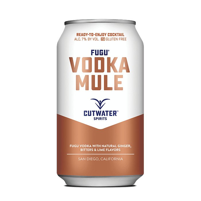 Fugu Vodka Mule (4 Pack - 12 Ounce Cans) Canned Cocktails Cutwater Spirits   