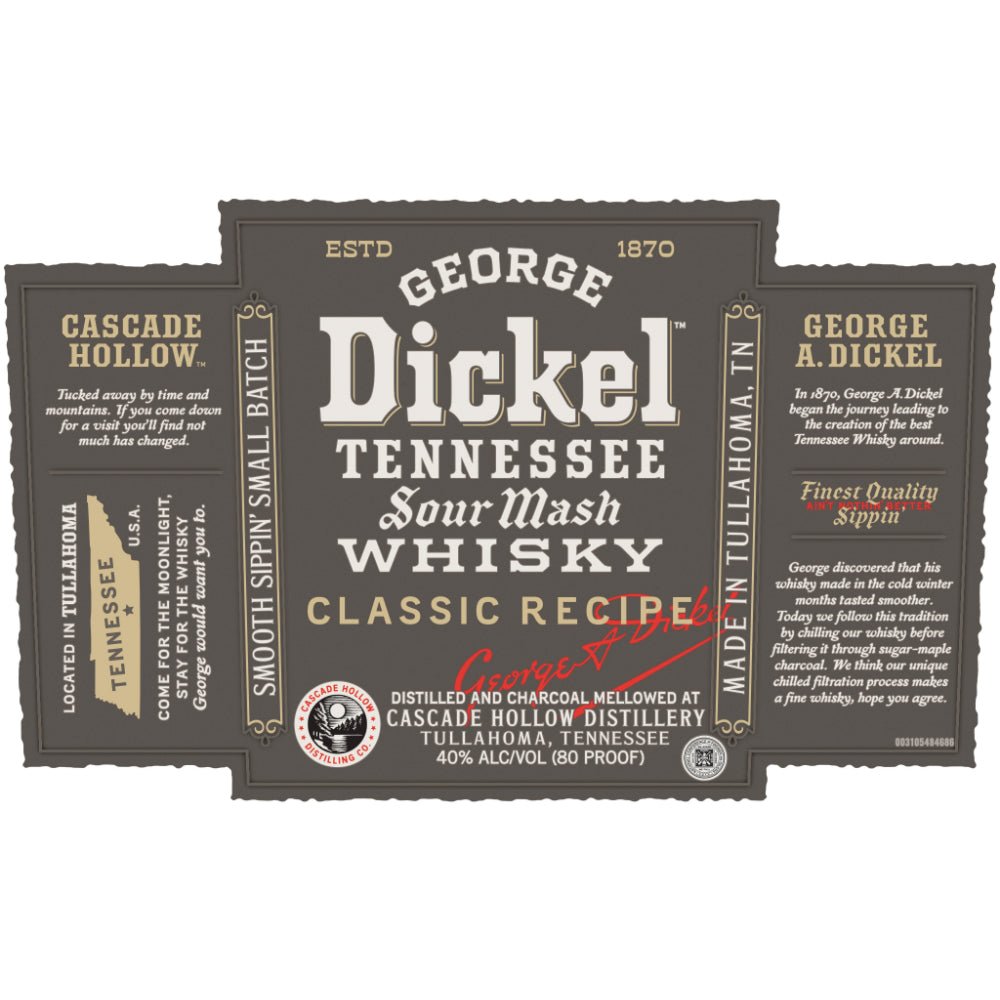 George Dickel Classic Recipe American Whiskey George Dickel   