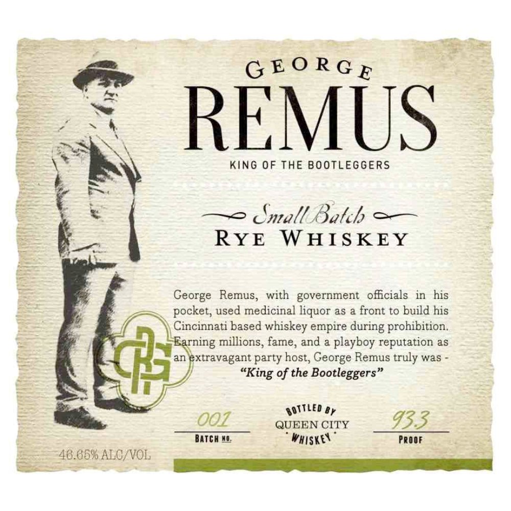 George Remus Small Batch Rye Whiskey Rye Whiskey G. Remus Distilling Co.   