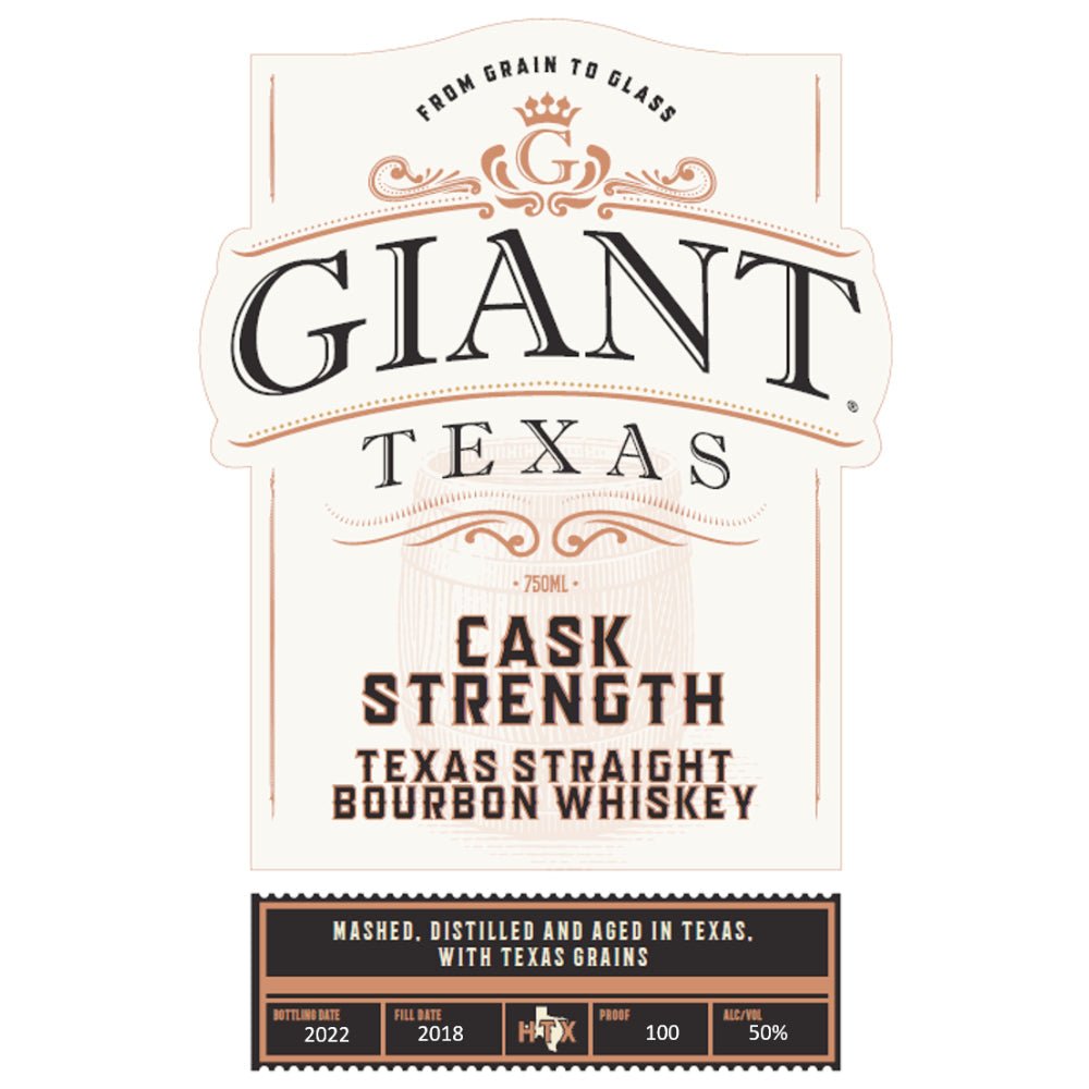 Giant Texas Cask Strength Straight Bourbon Bourbon Giant Texas Distillers   