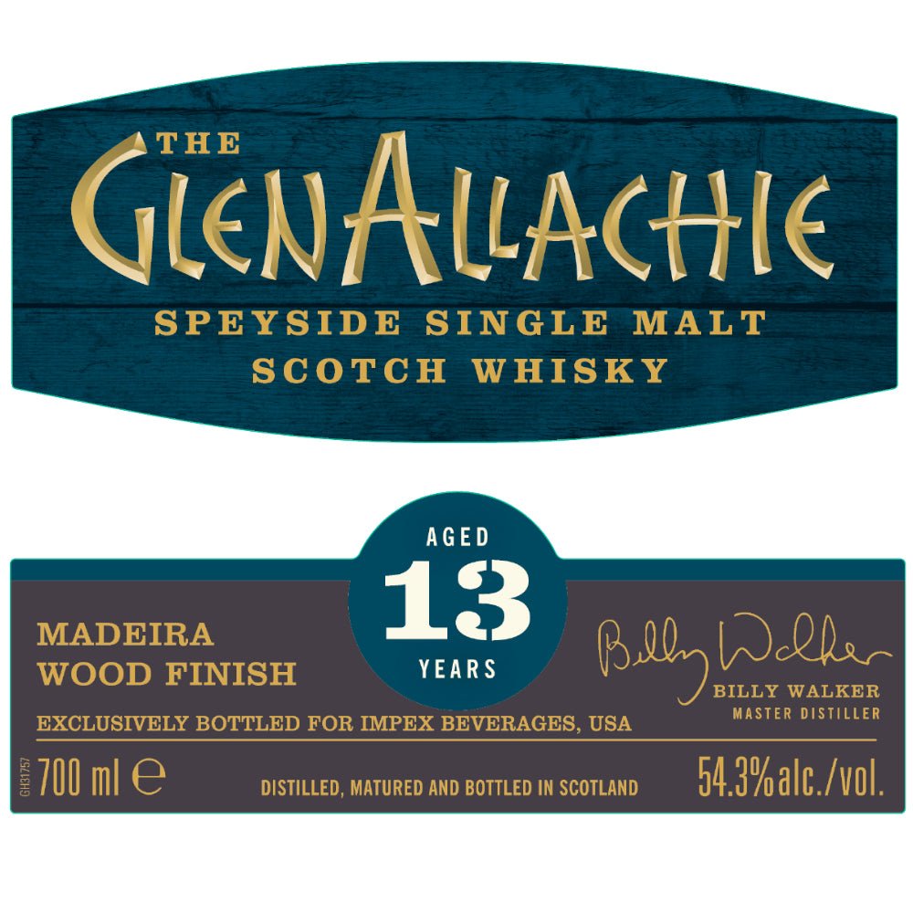 GlenAllachie 13 Year Old Madeira Wood Finish ImpEx Exclusive Scotch Impex   