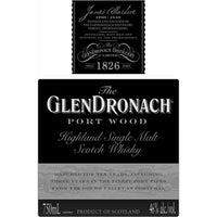 Thumbnail for Glendronach Port Wood Scotch Glendronach   