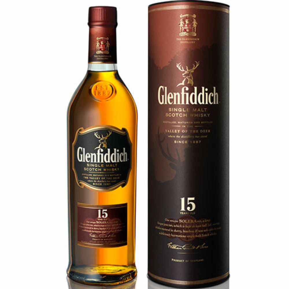 Glenfiddich 15 Years Old Scotch Glenfiddich   