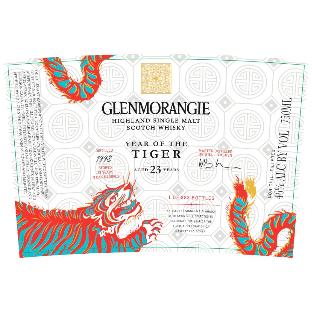 Glenmorangie Year Of The Tiger Aged 23 Years Scotch Glenmorangie   