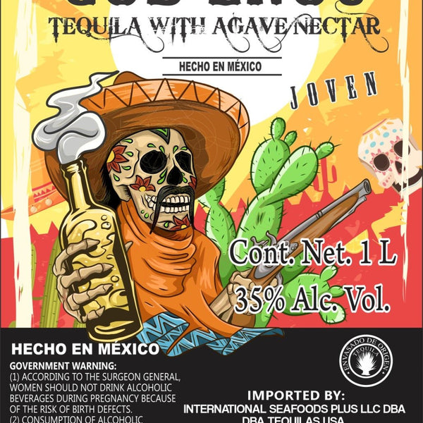 God Enoc Tequila with Agave Nectar Joven 1L