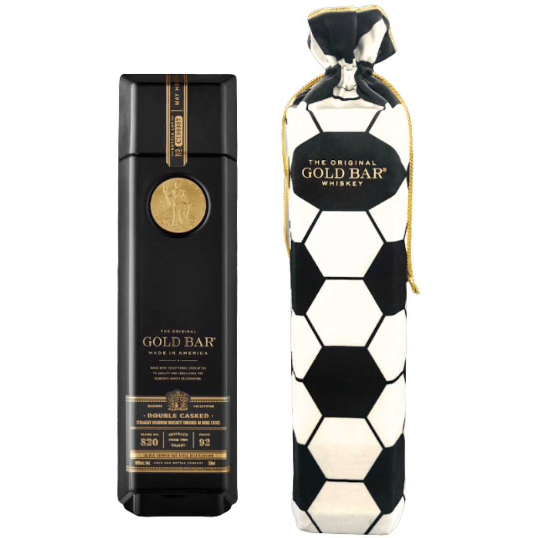Gold Bar Black Double Cask Bourbon Soccer Bag Edition - BuyMyLiquor