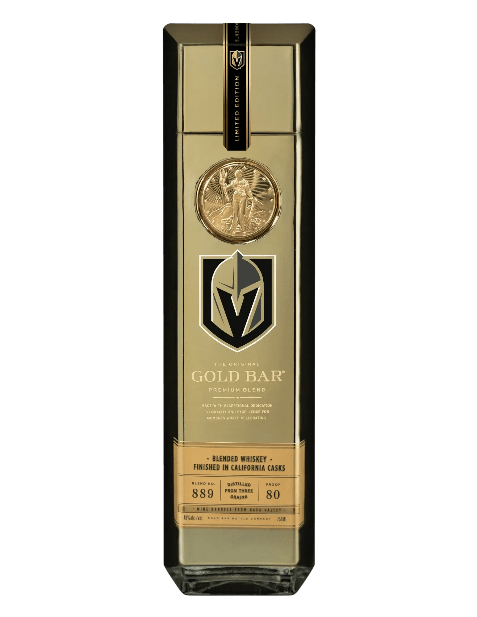 Gold Bar Vegas Golden Knights Limited Edition Blended Whiskey - BuyMyLiquor