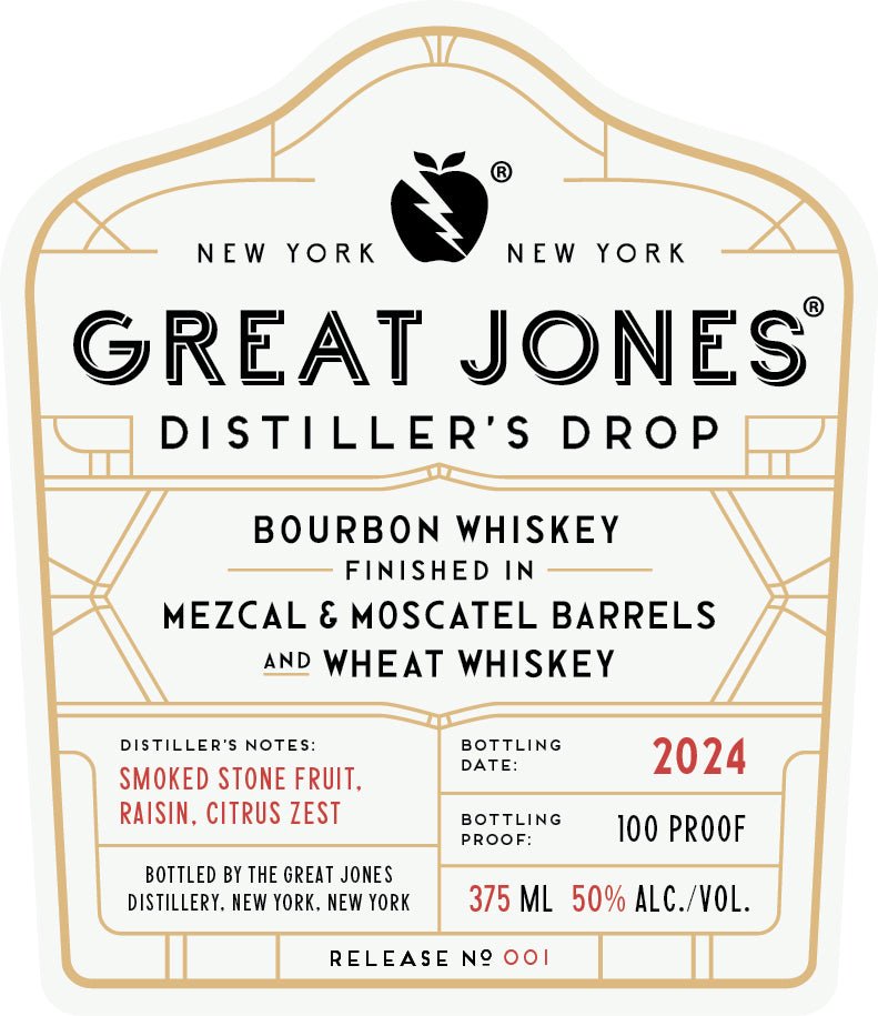 Great Jones Distiller's Drop Bourbon Whiskey Finished in Mezcal & Moscatel Barrels 375mL - Main Street Liquor