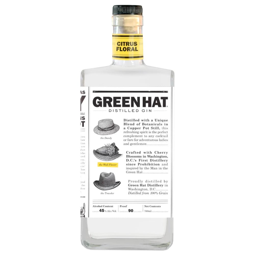 Green Hat Citrus/Floral Gin Gin Green Hat Gin   