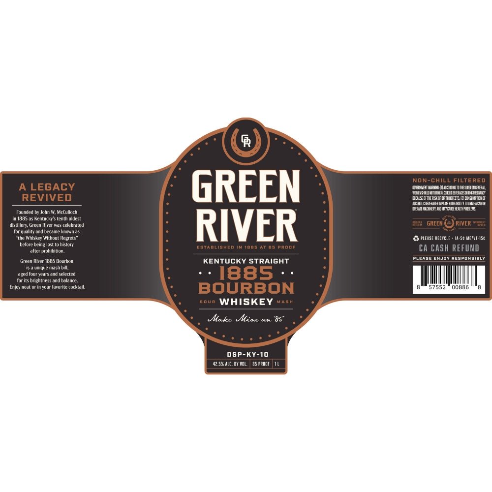 Green River 1885 Kentucky Straight Bourbon Bourbon Green River Distilling   