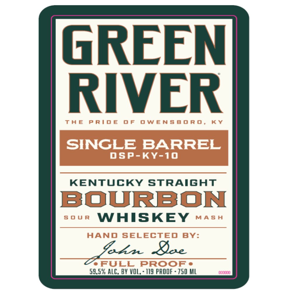 Green River Single Barrel Kentucky Straight Bourbon Bourbon Green River Distilling   