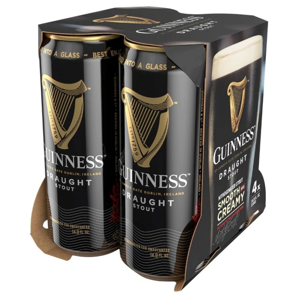 Guinness Draught Stout Cans 4PK Beer Guinness   