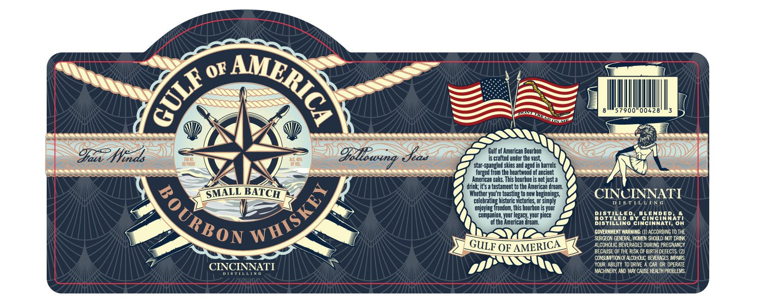 Gulf of America Small Batch Bourbon Whiskey Gulf of America