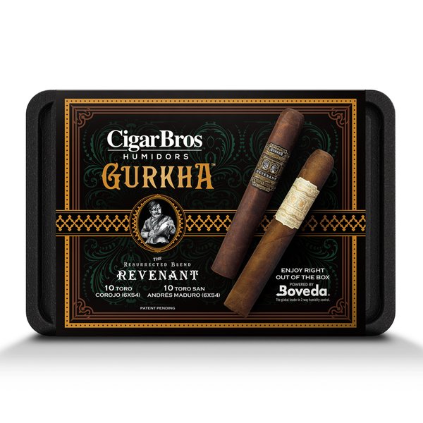 Gurkha 20 Premium Cigars Set + Personal Humidor by CigarBros  CigarBros   