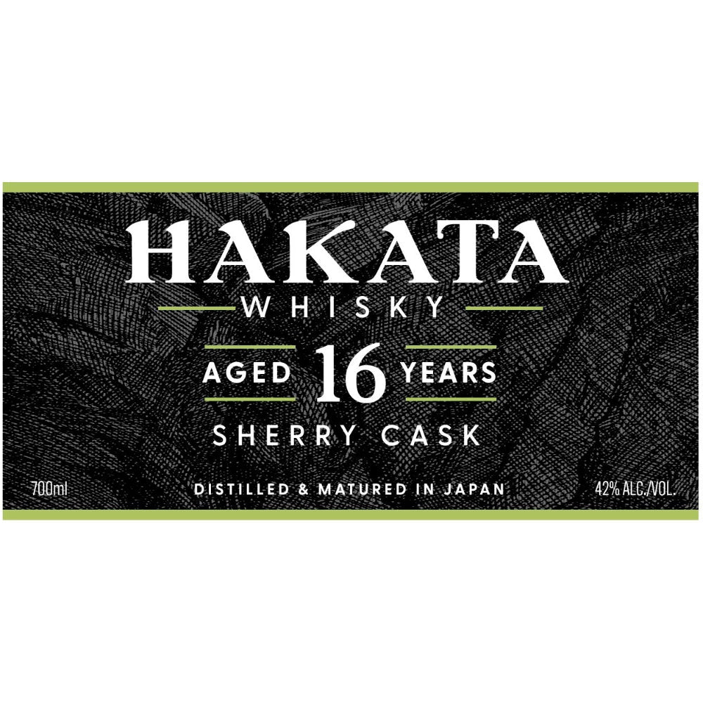 Hakata Whisky 16 Year Old Sherry Cask Japanese Whisky Hikari Shuzo Distillery   