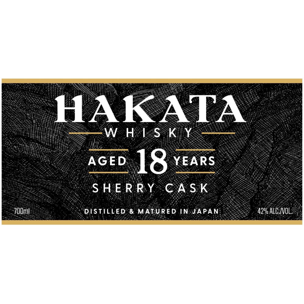 Hakata Whisky 18 Year Old Sherry Cask Japanese Whisky Hikari Shuzo Distillery   