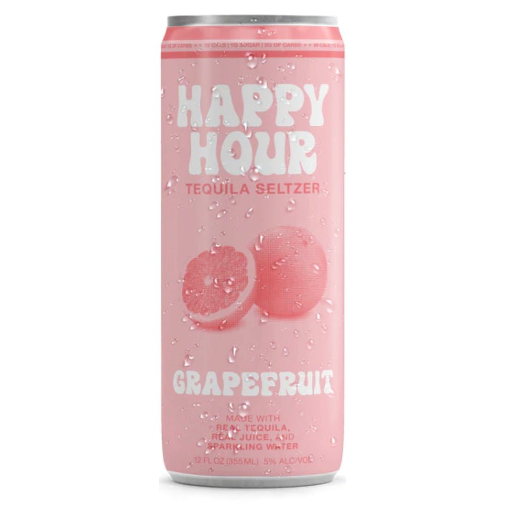 Happy Hour Grapefruit Tequila Seltzer 4PK Hard Seltzer Happy Hour Beverages   