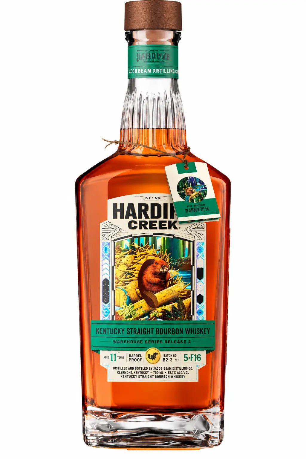 Hardin's Creek Warehouse Series Release 2 The Beaver One 11 Year Barrel Proof Bourbon Whiskey - BuyMyLiquor