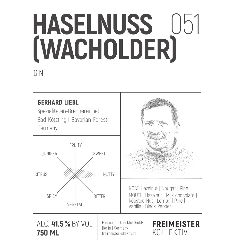 Haselnuss (Wacholder) 051 Gin Gin Freimeister Kollektiv   