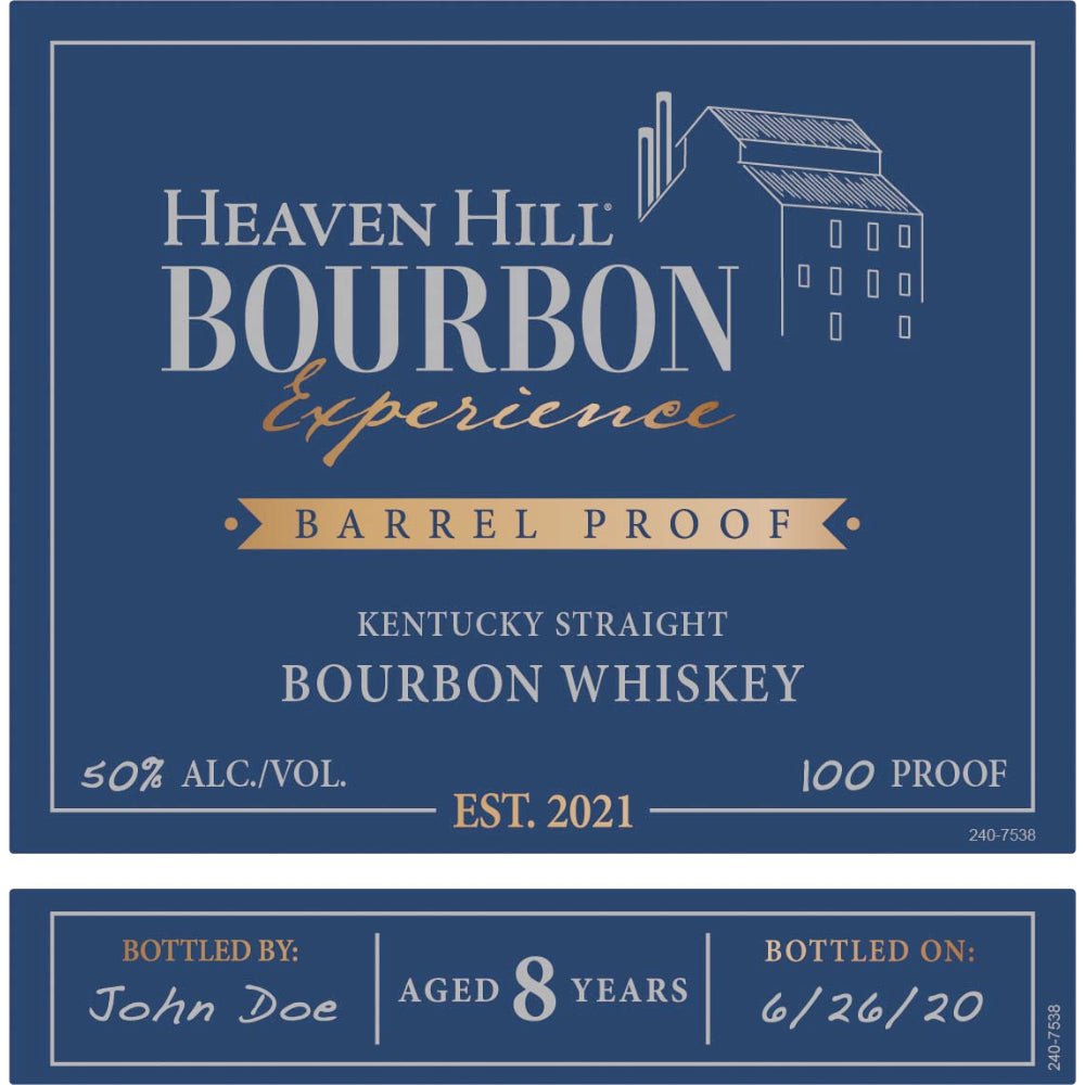 Heaven Hill Bourbon Experience Barrel Proof 8 Year Old Bourbon Heaven Hill Distillery   