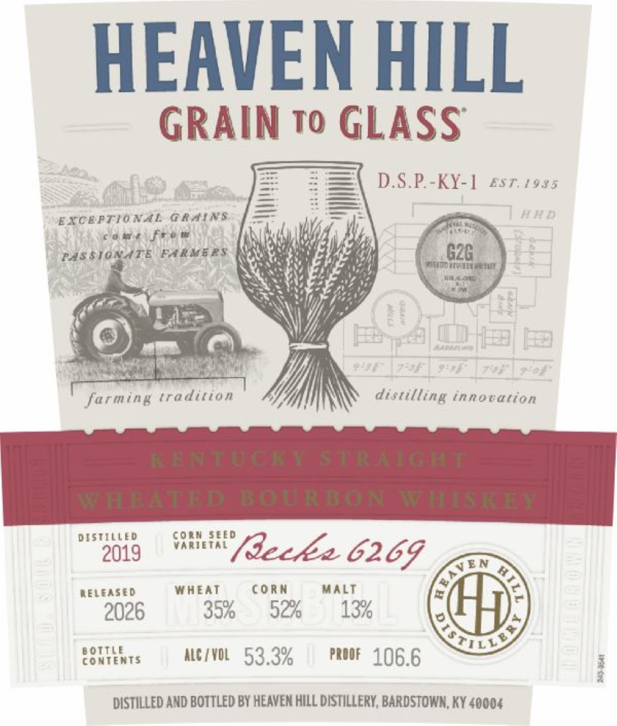 Heaven Hill Grain to Glass 2026 Release Kentucky Straight Wheated Bourbon Whiskey - BuyMyLiquor