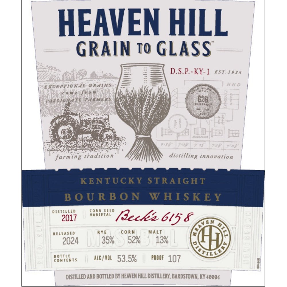 Heaven Hill Grain to Glass Straight Bourbon Whiskey Bourbon Whiskey Heaven Hill Distillery   