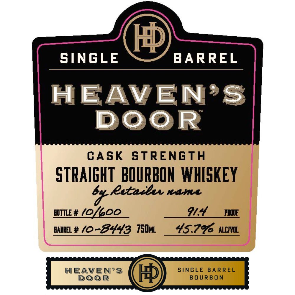 Heaven's Door Single Barrel Cask Strength American Whiskey Heaven's Door Whiskey   