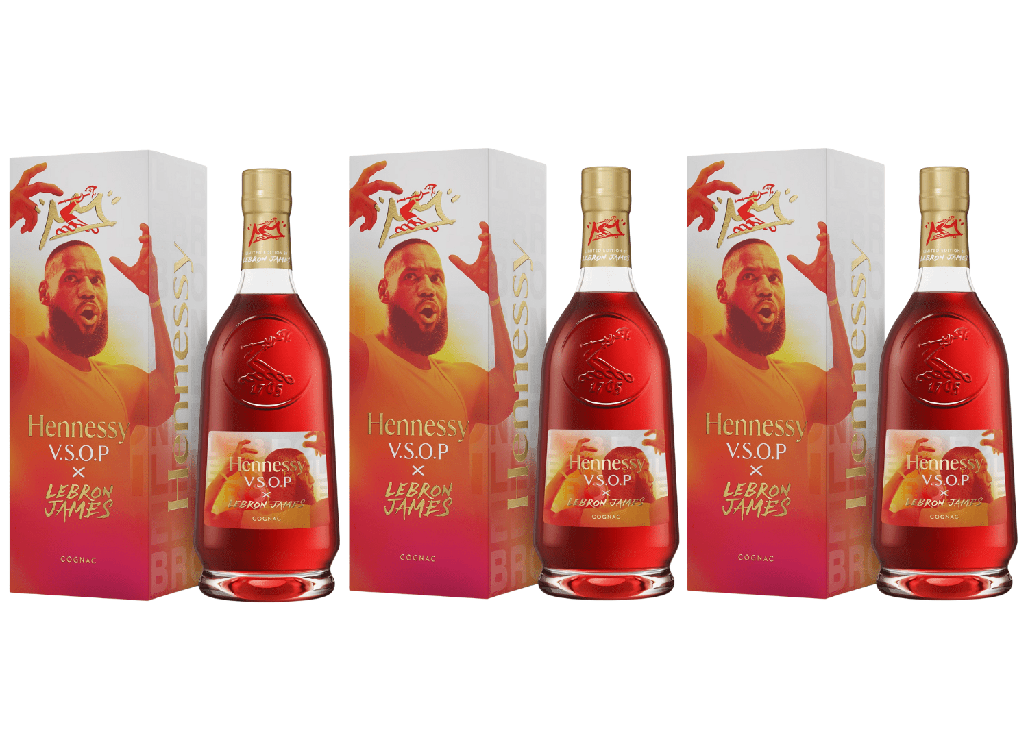 Hennessy x LeBron James 700ml×2本 Hennessy VSOP X Lebron James Limited Edition Cognac - BuyMyLiquor