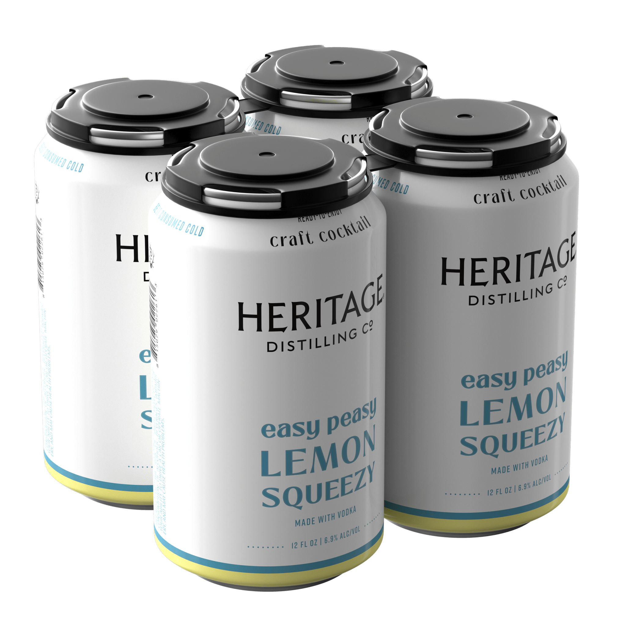 Heritage Distilling Co Easy Peasy Lemon Squeezy 4 Pack Cans Heritage Distilling