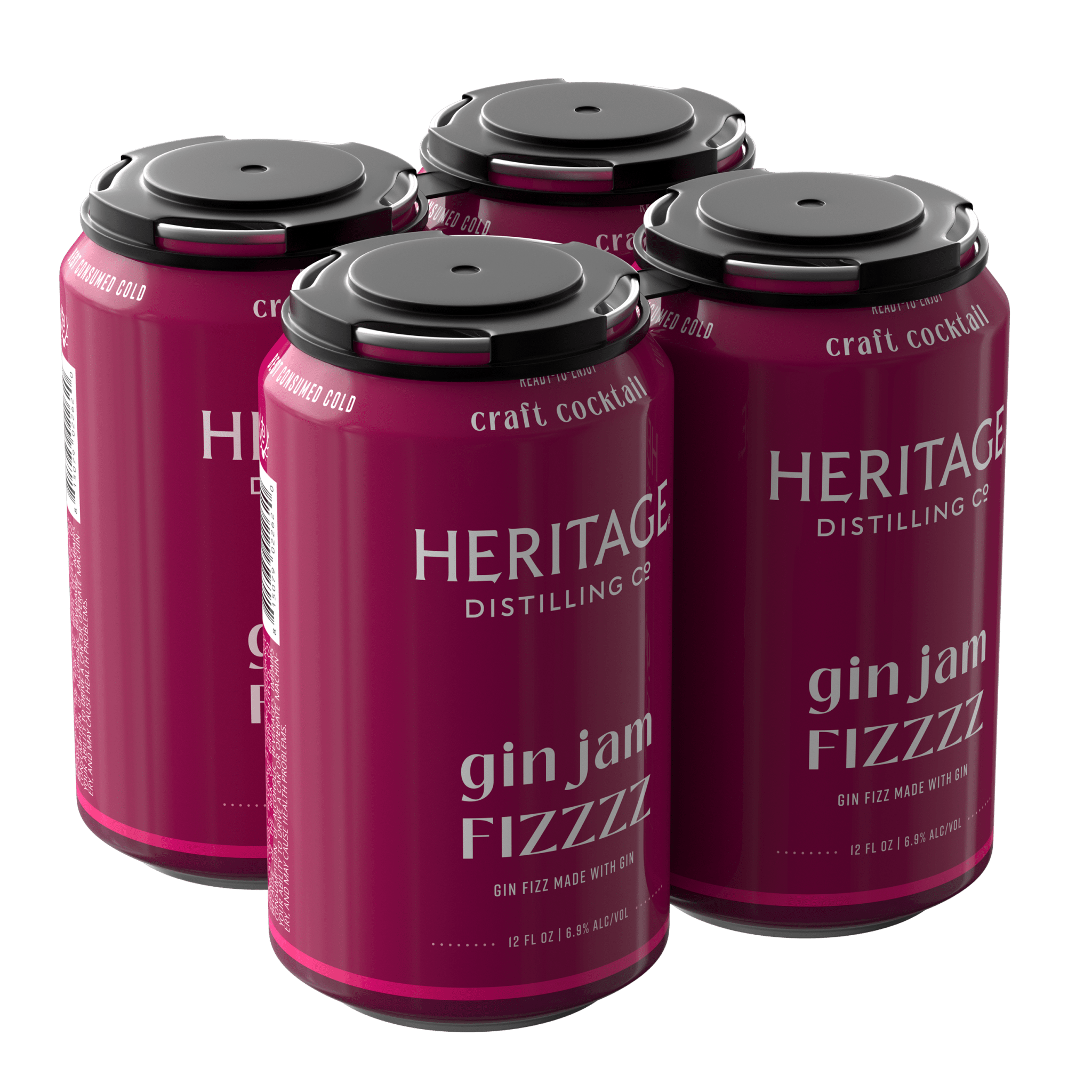 Heritage Distilling Co Gin Jam Fizzzz 4 Pack Cans Heritage Distilling