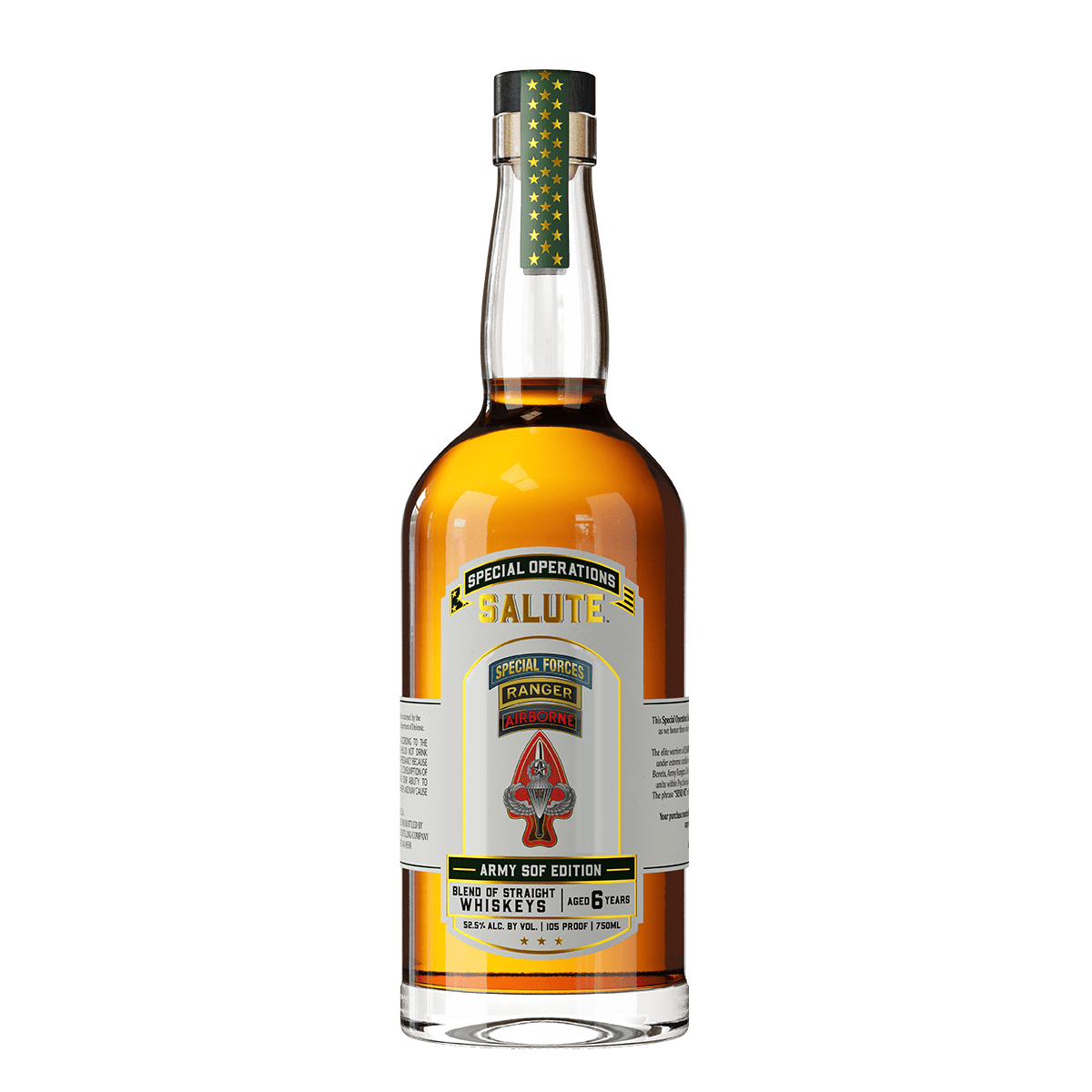 Heritage Distilling Co Special Operations Salute™ Whiskey - Army SOF Edition (Bottle Only) Heritage Distilling