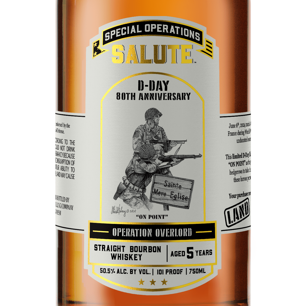 Heritage Distilling Co Special Operations Salute™ Whiskey - D-Day 80th Anniversary - LAND Heritage Distilling