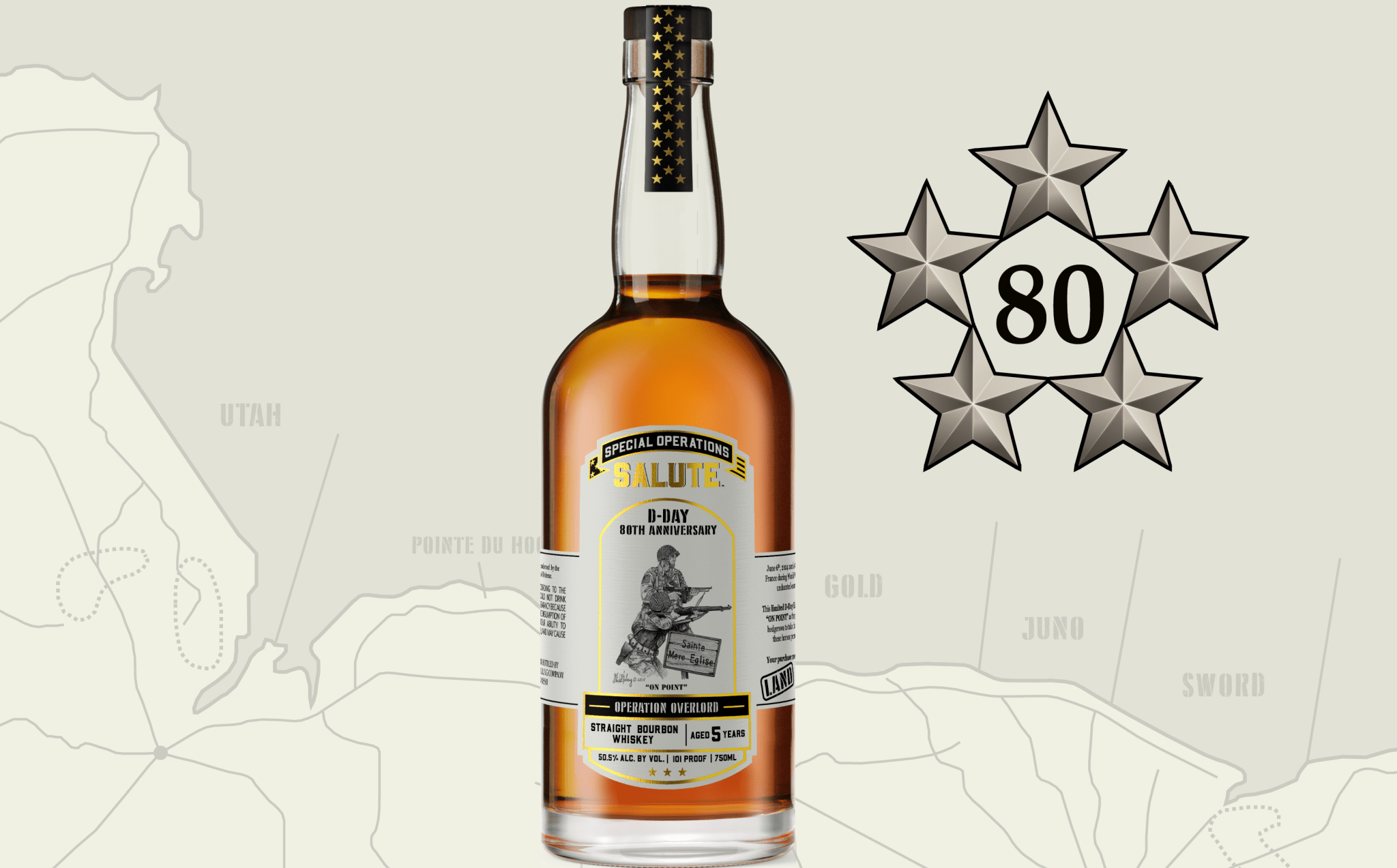 Heritage Distilling Co Special Operations Salute™ Whiskey - D-Day 80th Anniversary - LAND Heritage Distilling