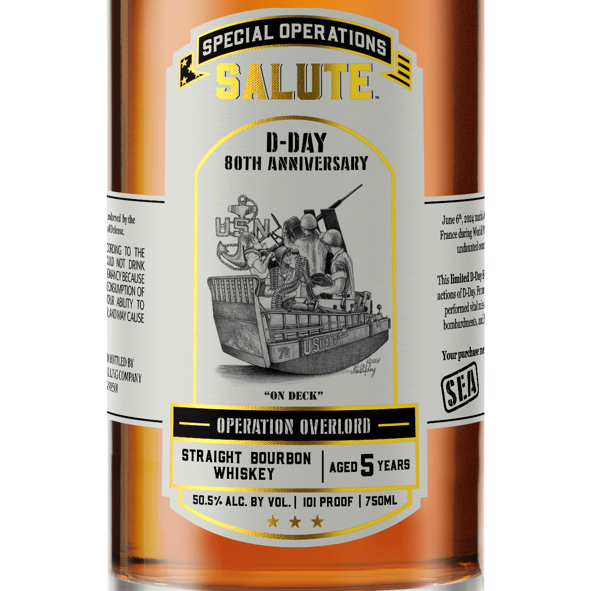 Heritage Distilling Co Special Operations Salute™ Whiskey - D-Day 80th Anniversary - SEA Heritage Distilling