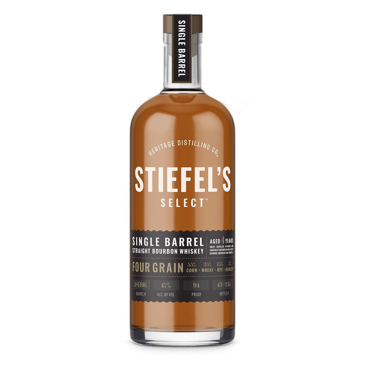Heritage Distilling Co Stiefel's Select Single Barrel: Four Grain Bourbon Heritage Distilling