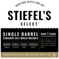 Thumbnail for Heritage Distilling Stiefel’s Select 100% Straight Wheat Whiskey Wheat Whiskey Heritage Distilling Co.   