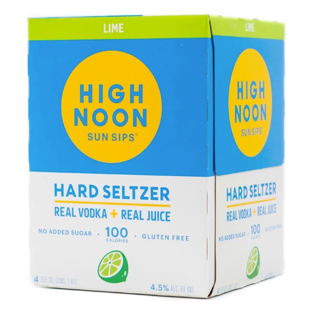 High Noon Lime 4 Pack Hard Seltzer High Noon Spirits   
