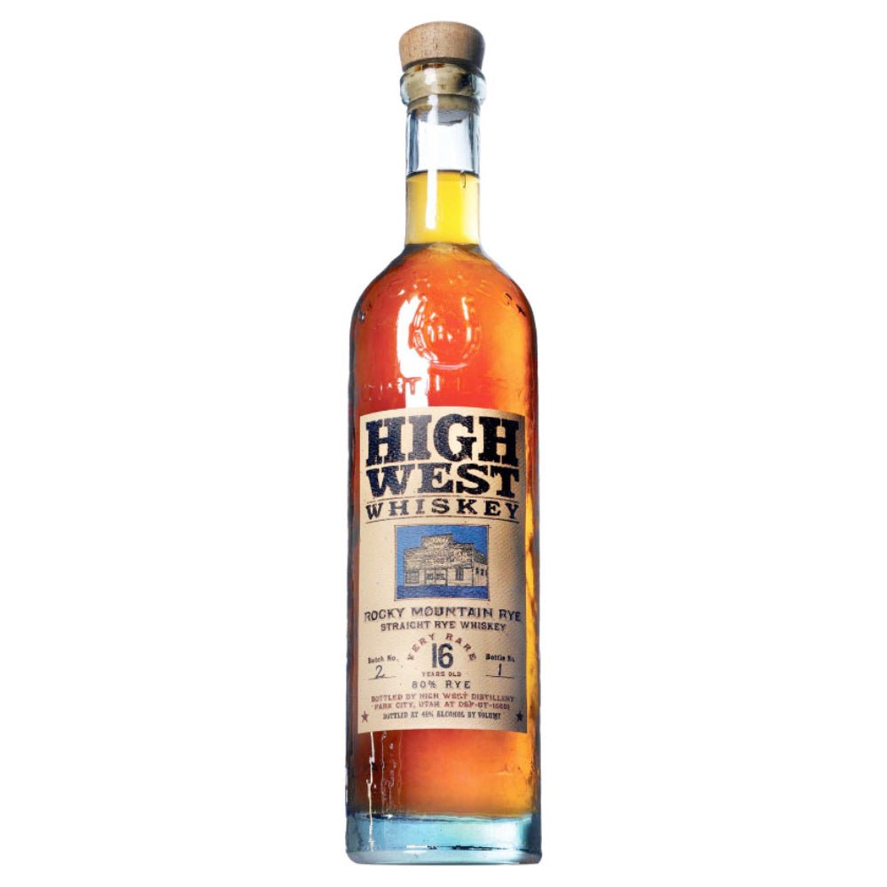 High West 16 Year Old Rocky Mountain Rye Whiskey Rye Whiskey High West Distillery   