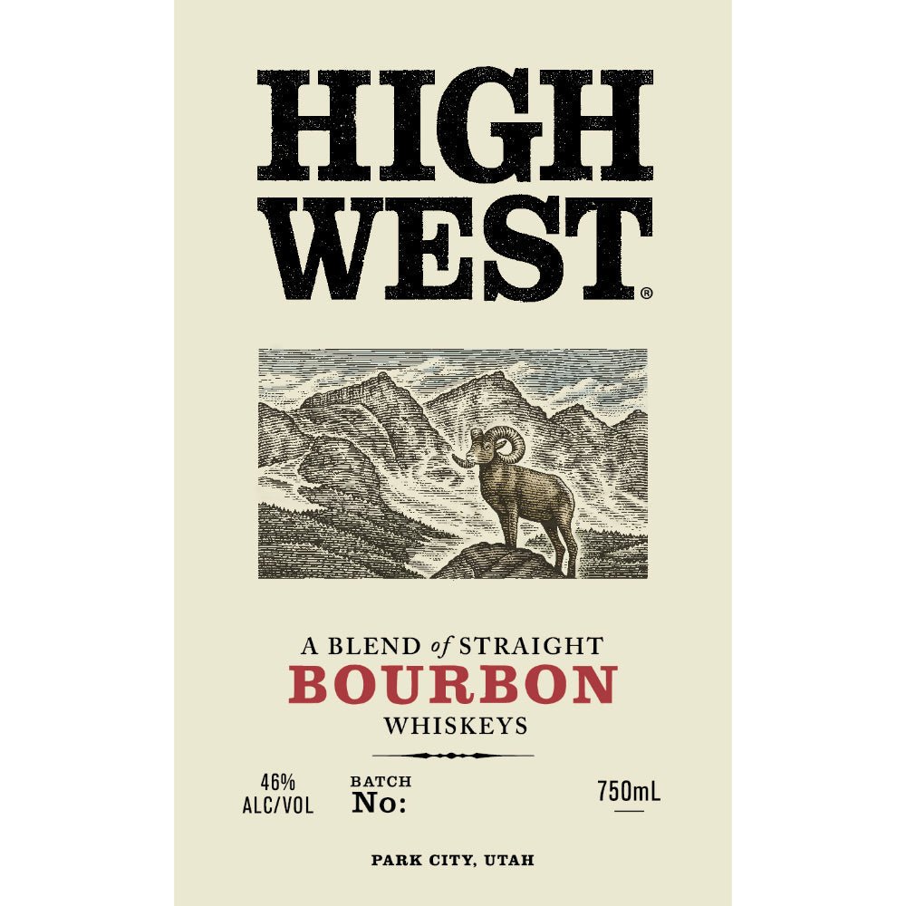 High West A Blend of Straight Bourbon Whiskeys Bourbon High West Distillery   