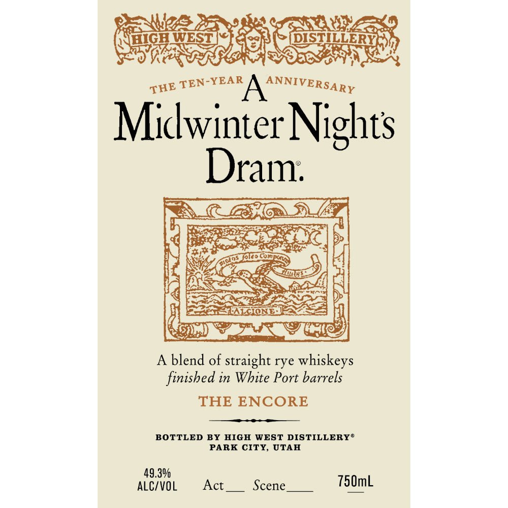 High West A Midwinter Night’s Dram The Encore Act 10 - Main Street Liquor