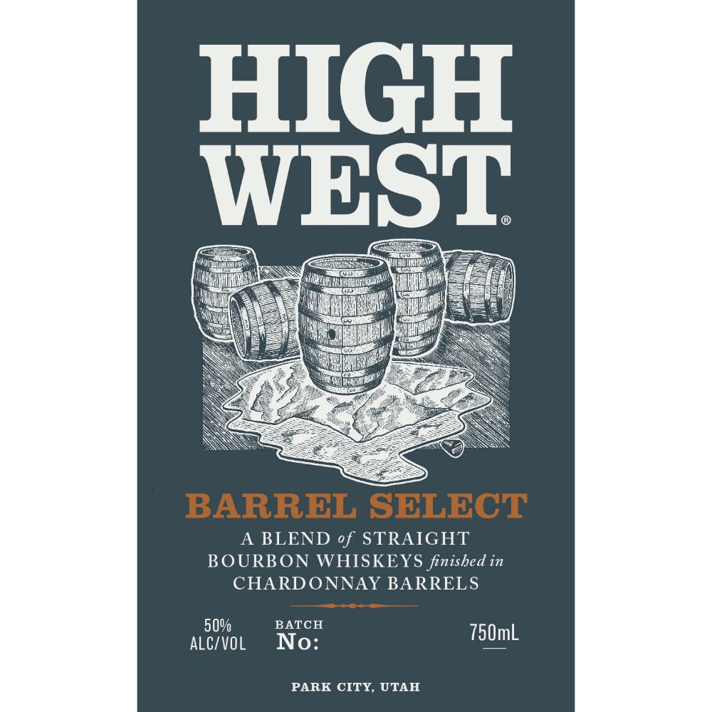 High West Barrel Select Straight Bourbon Finished in Chardonnay Rum Barrels Bourbon High West Distillery   