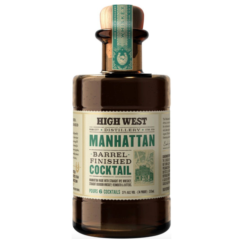 High West Manhattan Barrel Finished Cocktail 375mL Ready-To-Drink Cocktails High West Distillery   