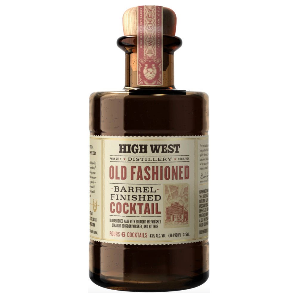 High West Old Fashioned Barrel Finished Cocktail 375mL Ready-To-Drink Cocktails High West Distillery   
