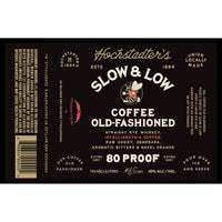 Thumbnail for Hochstadter's Slow & Low Coffee Old Fashioned Ready-To-Drink Cocktails Hochstadter's   