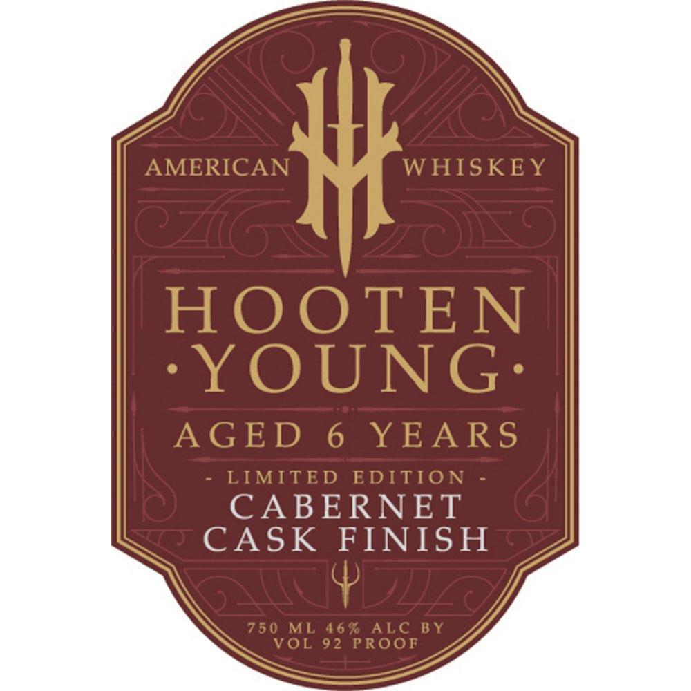 Hooten Young 6 Year Old Cabernet Cask Finish American Whiskey Hooten Young   