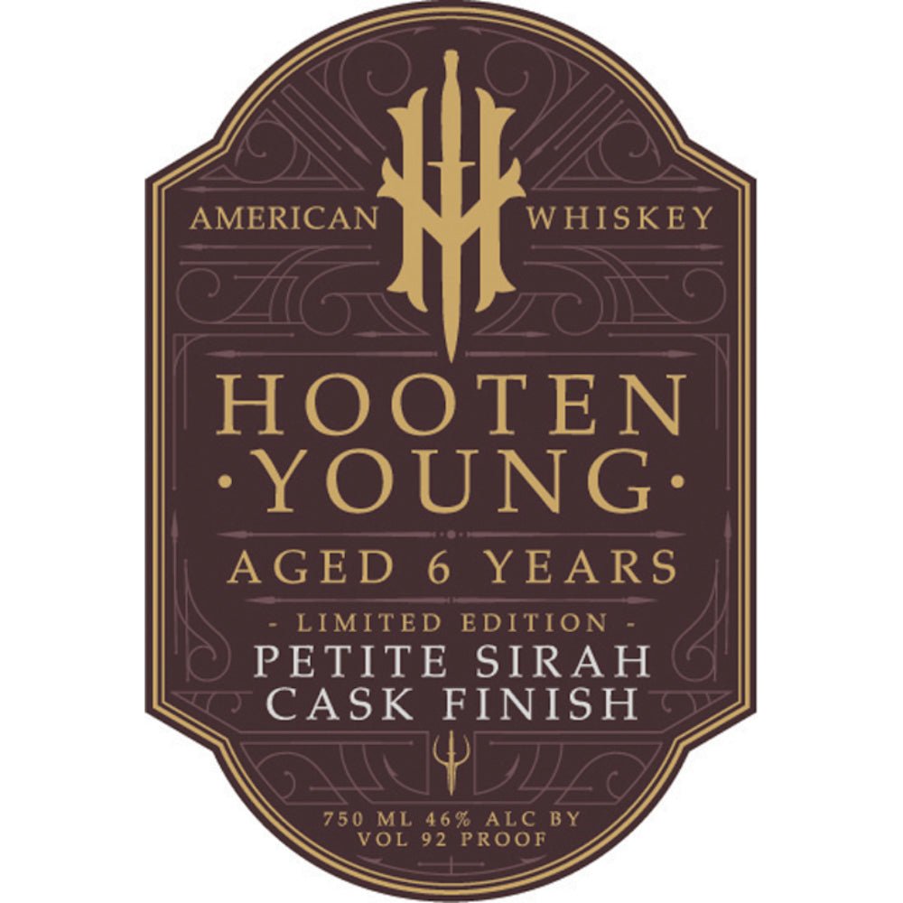 Hooten Young 6 Year Old Petite Sirah Cask Finish American Whiskey Hooten Young   