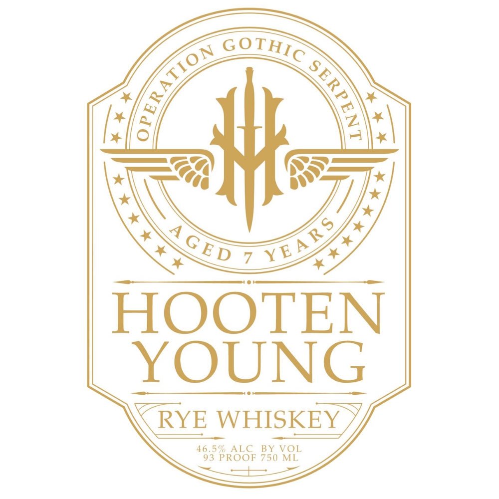 Hooten Young 7 Year Old Operation Gothic Serpent Rye Whiskey Rye Whiskey Hooten Young   
