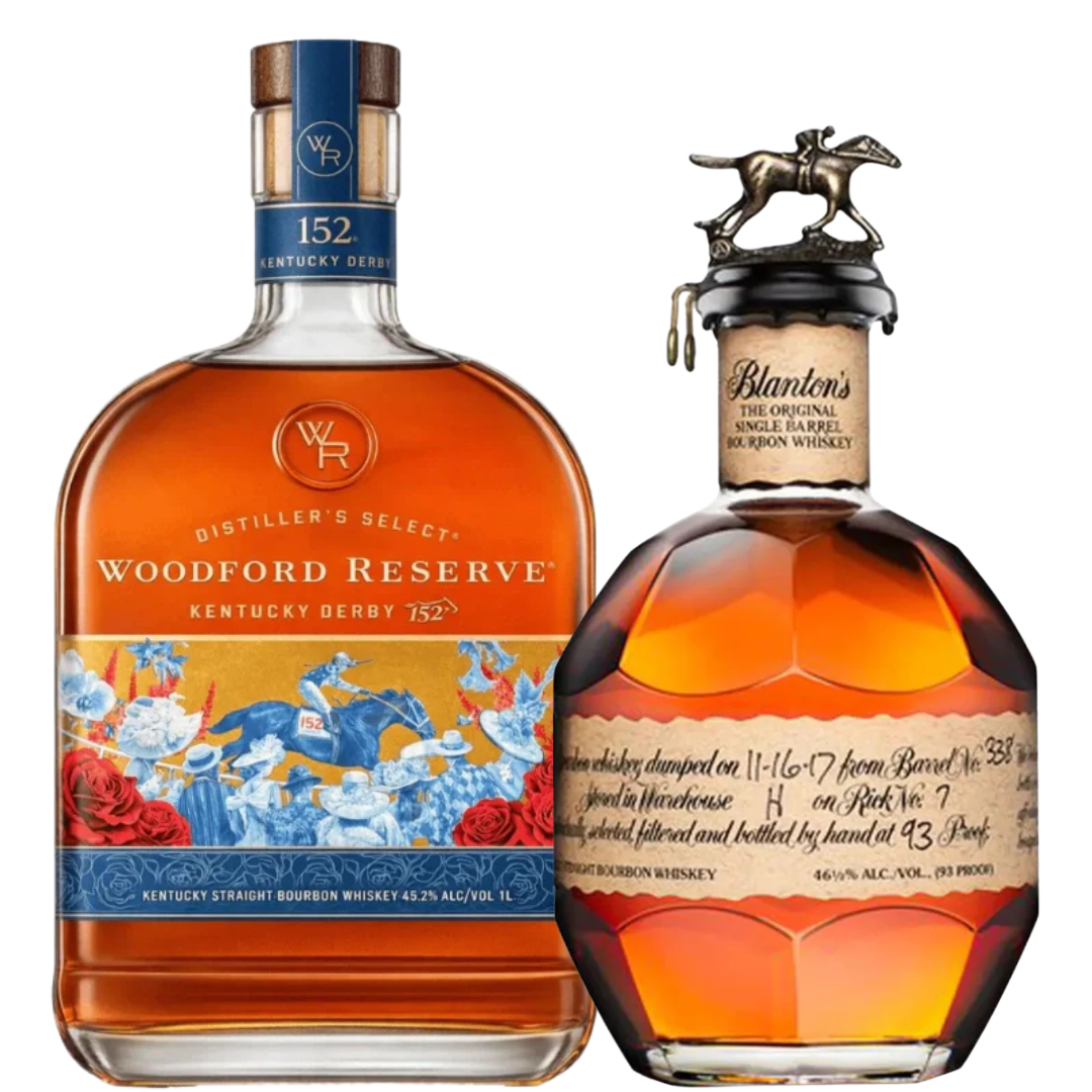 Horse Racing Series Bourbon Bundle 2026: Woodford Reserve Kentucky Derby 152, Blanton's Original Single Barrel - Main Street Liquor
